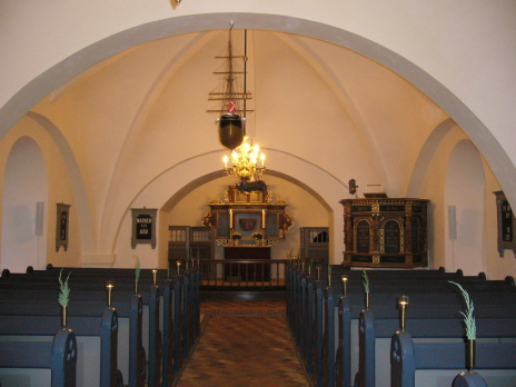 Drejø Kirkes Altertavle og prædikestol